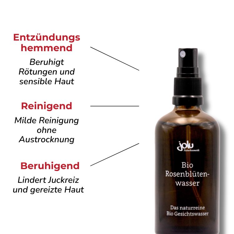 Bio Rosenblütenwasser